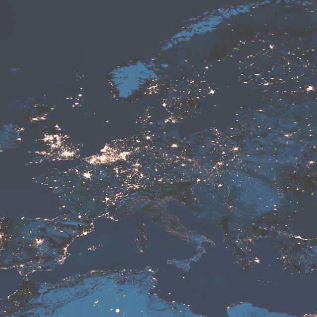 Il Black Out visto dal satellite